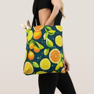 Tote Bag Citrus Kaléidoscope : Un mélange vibrant