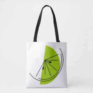 Tote Bag Citrus Lime multi-back sur fourre-tout