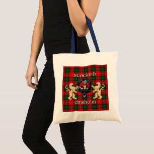 Tote Bag Clan Chisholm Badge & Tartan