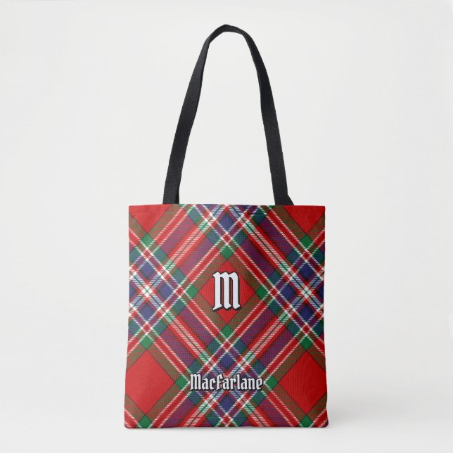 Tote Bag Clan MacFarlane Red Tartan (Devant)