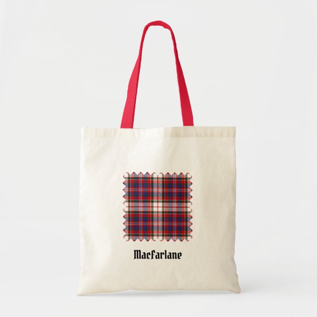 Tote Bag Clan MacFarlane robe Tartan (Devant)