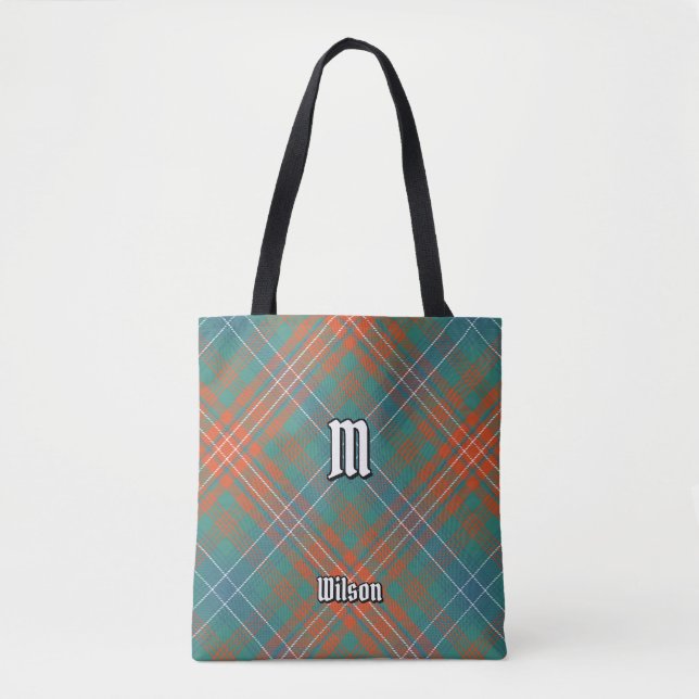 Tote Bag Clan Wilson Ancienne Tartan (Devant)