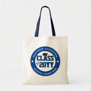 Tote Bag Classe de 2023 Elegant Blue Graduate Graduation