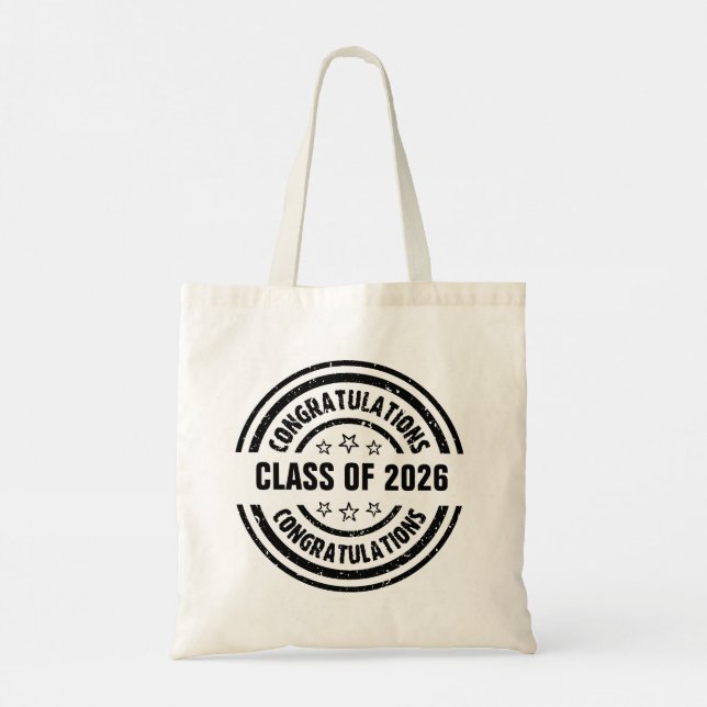 Tote Bag Classe de 2026 Graduation (Dos)
