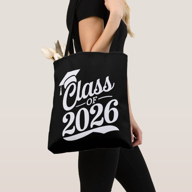 Tote Bag Classe De Diplômés De 2026 Fier (De près)