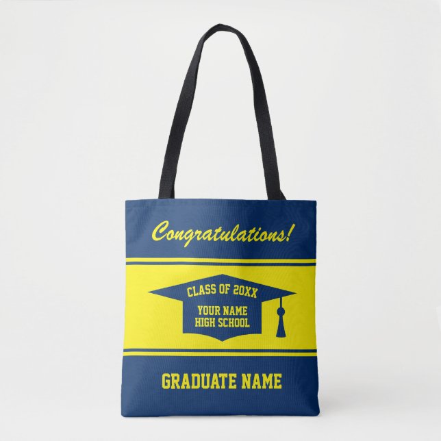 Tote Bag Classe de jour de fin d'études secondaires de 2024 (Devant)