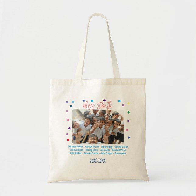 Tote Bag Classe d'école merci à l'équipe de cadeaux enseign (Devant)