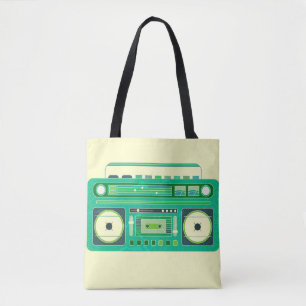 Tote Bag Classic Boom Box Vintage Image