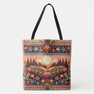 Tote Bag Classic Fair Isle automne/automne