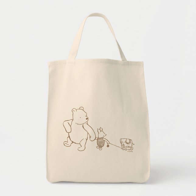 Tote Bag Classic Winnie l'Ooh et le Piglet 2 (Devant)