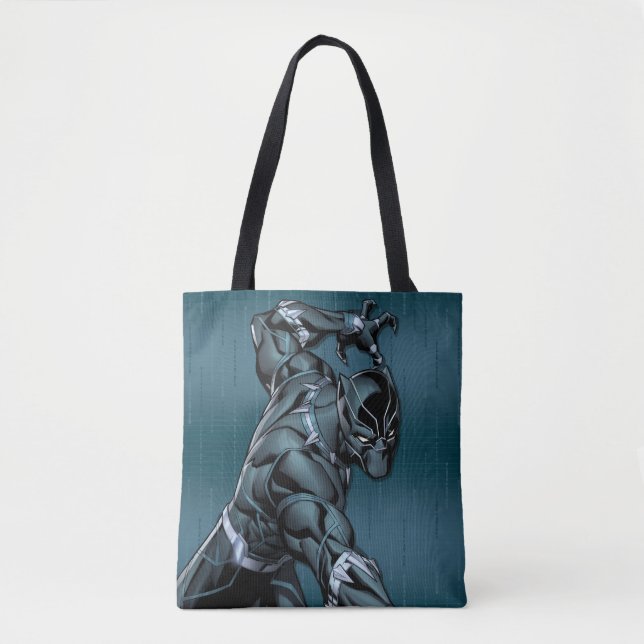 Tote Bag Classique Avengers | Black Panther Claw Attack (Devant)
