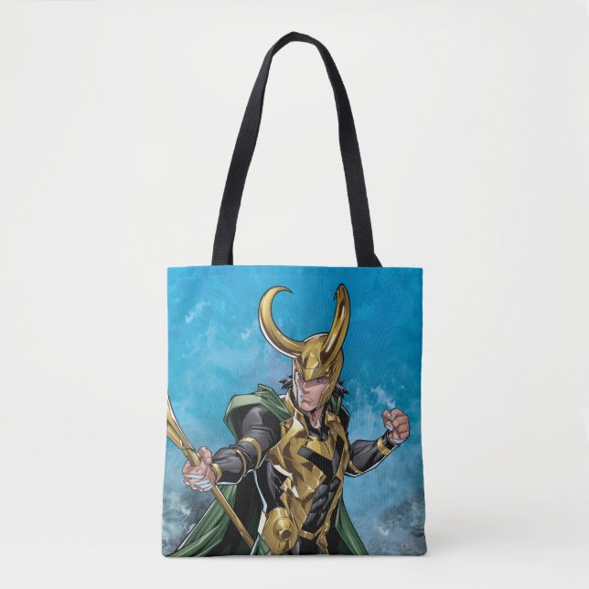 Tote Bag Classique Avengers | Loki Avec Personnel (Devant)