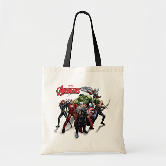 Tote Bag Classique Avengers | Thor Leading Avengers (Devant)