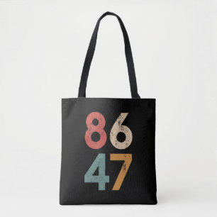 Tote Bag Classique Style Vintage Années 80 86 47 Anti Trump