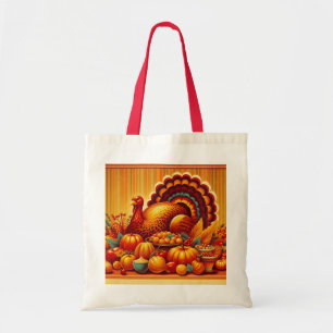 Tote Bag classique/vintage Thanksgiving Turquie