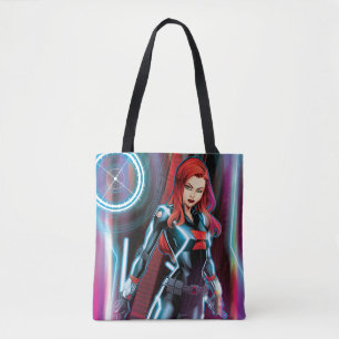 Tote Bag Classiques Avengers   Black Widow Néon Lumineux