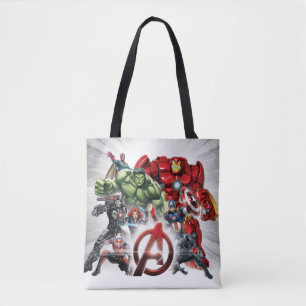 Tote Bag Classiques Avengers Groupe Avengers Logo Lumineu