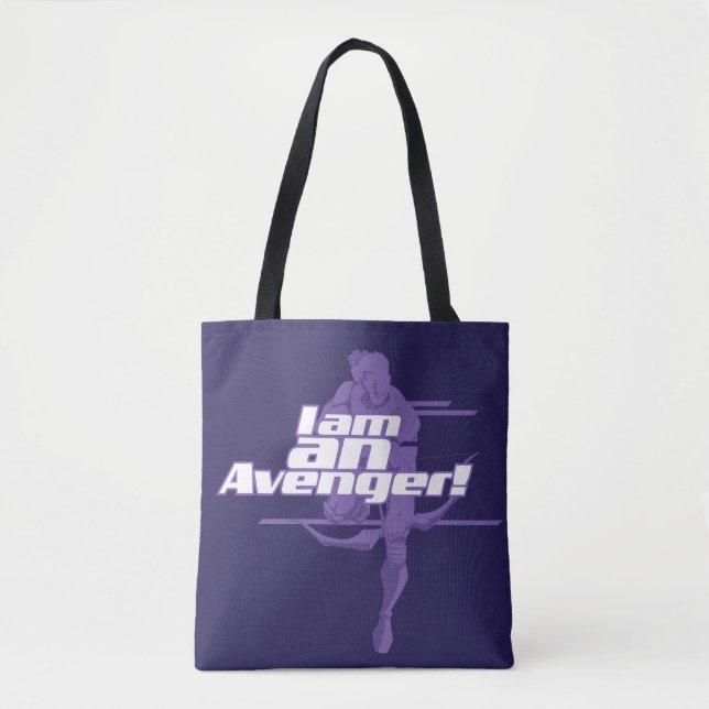Tote Bag Classiques Avengers | Hawkeye "Je suis" Graphique (Devant)