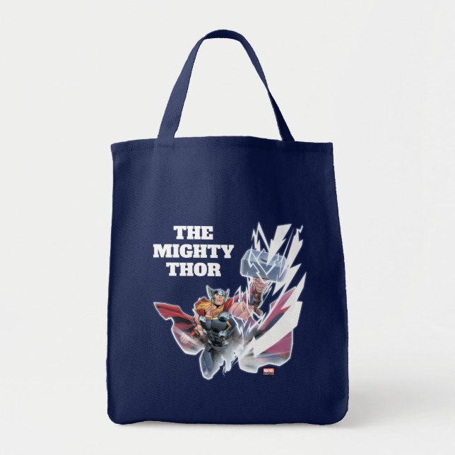 Tote Bag Classiques Avengers | Mjolnir Canalise la Foudre (Devant)