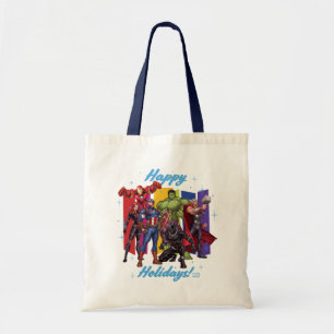 Tote Bag Classiques des Avengers   Groupe "Joyeuses Fêtes"