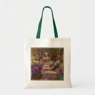 Tote Bag Claude Monet   A Pathway in Monet's Garden