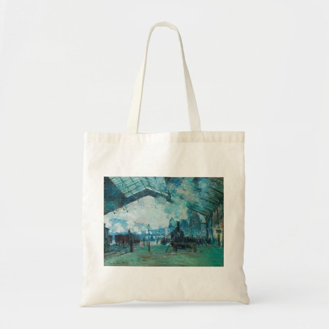 Tote Bag Claude Monet Arrivée du train de Normandie (Devant)
