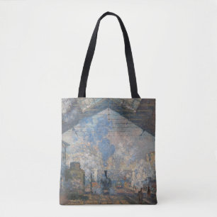 Tote Bag Claude Monet - Gare Saint-Lazare Vue extérieure