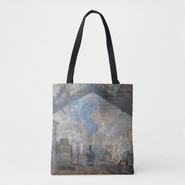 Tote Bag Claude Monet - Gare Saint-Lazare Vue extérieure (Devant)