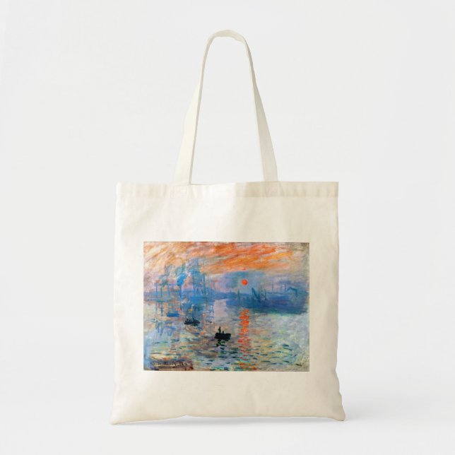Tote Bag Claude Monet Impression, Sunrise (1872) (Devant)