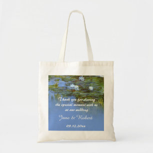 Tote Bag Claude Monet la faveur de mariage nénuphar que vou