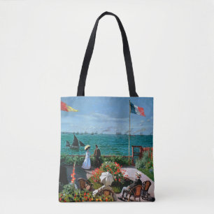 Tote Bag Claude Monet   la terrasse chez Sainte-Adresse,