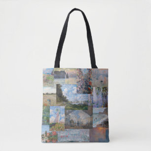 Tote Bag Claude Monet - Patchwork de chefs-d'oeuvre