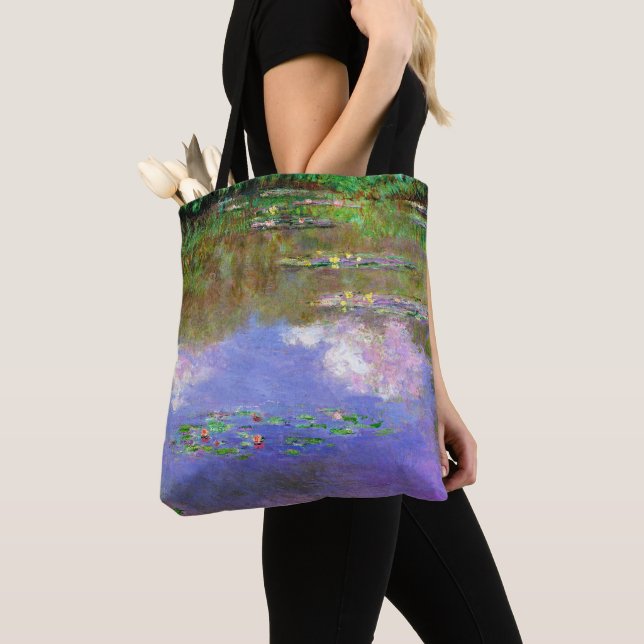 Tote Bag Claude Monet - Water-Lilies, The Clouds, (De près)