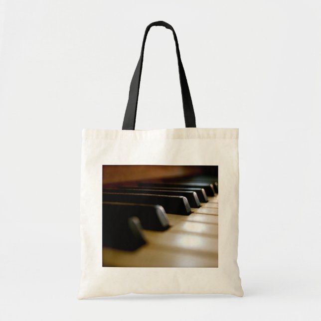 Tote Bag Clavier de piano élégant Musique (Devant)