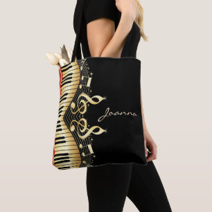 Tote Bag Clavier musical Monogramme