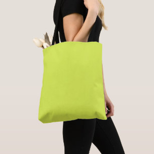 Tote Bag Clé de couleur solide jaune vert