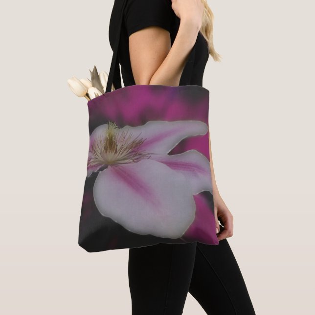 Tote Bag Clematis En Pétale Rose Fleur (De près)