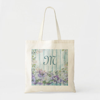 Tote Bag Clôture fleurie Monogrammée