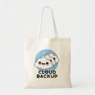 Tote Bag Cloud Backup Funky Computer Météo Pun