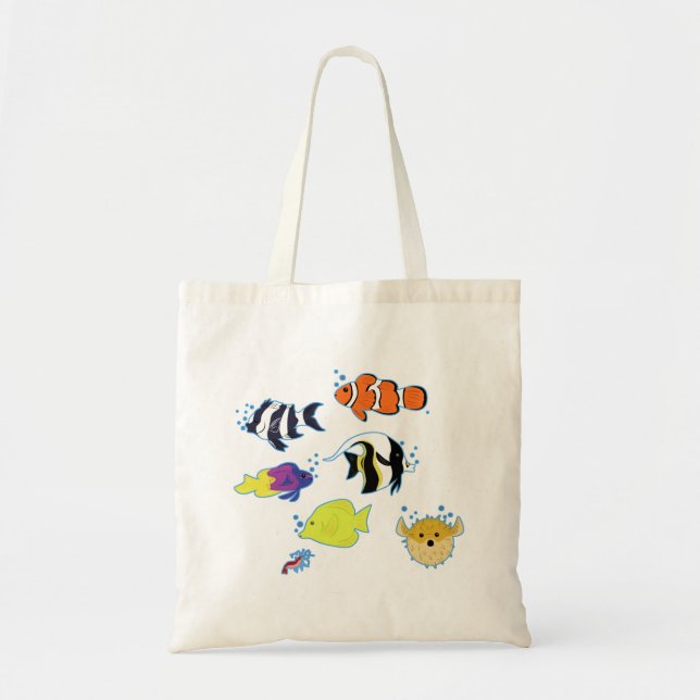 Tote Bag Clownfish et amis (Devant)