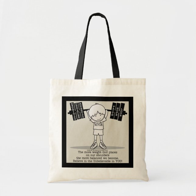 Tote Bag Club BITUB - Plus Équilibré (Avec Frontière) (Devant)