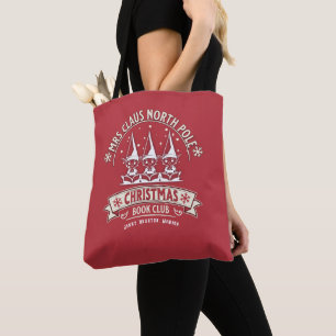 Tote Bag Club de lecture de maman Noël personnalisé