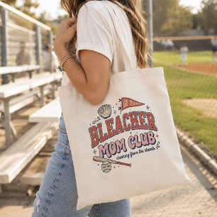 Tote Bag Club des mamans des gradins Baseball Mama Vintage