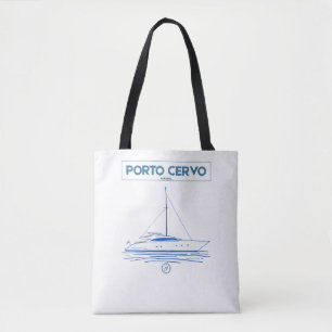 Tote Bag Club Nautique de Luxe de Porto Cervo Été Nautique