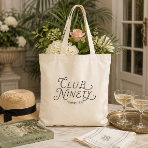 Tote Bag Club Ninety Vintage 90e anniversaire