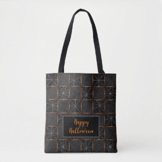 Tote Bag Cobweb Checkerboard