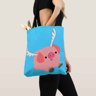 Tote Bag Cochon De Dessin À Charme