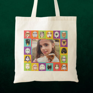 Tote Bag Cochon de Guinée personnalisé