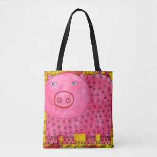 Tote Bag Cochon Motif