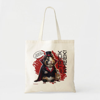 Tote Bag Cochons d'Inde Halloween, Dracula, Farce ou Friand